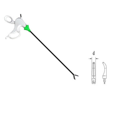 Instrumentos laparoscópicos desechables ISO de acero inoxidable con mango blanco
