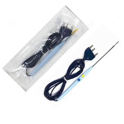 Lápiz de control de mano electrocirúrgico desechable retráctil con punta de hoja de plata