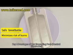 Placa de puesta a tierra electroquirúrgica personalizada de color plata polar